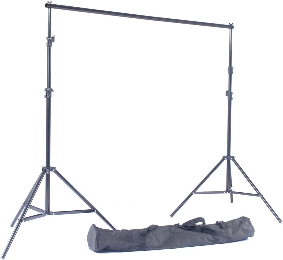 NiuBea Studio 8ft x 10ft Photography Studio Backdrop Photo Video Support System 2 Background Stands 4 Adjustable Cross Bars