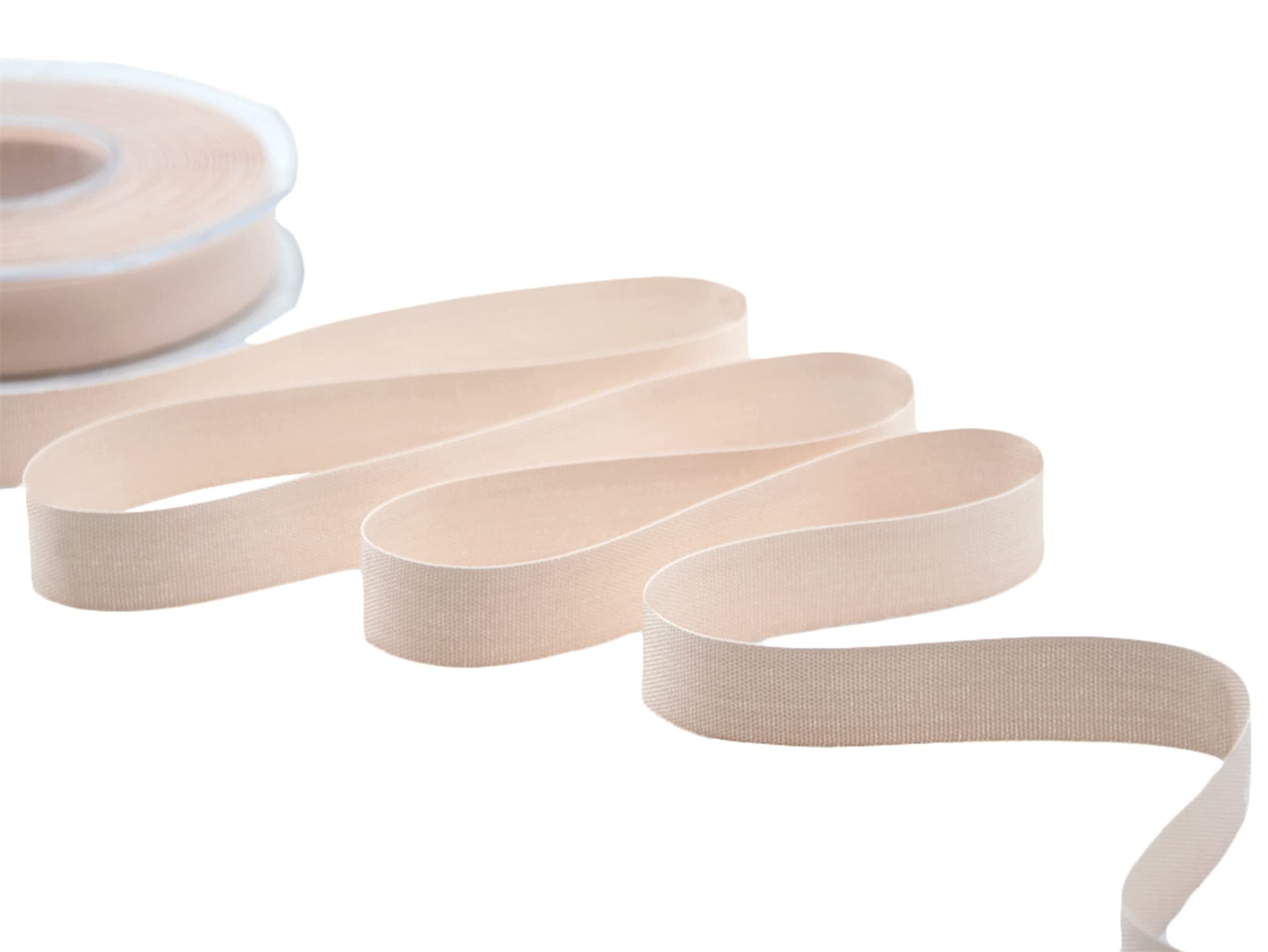 Furlanis Ribbon, Polycotton, Powder Pink, 15 mm x 25 m