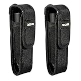 XTAR Flashlight Pouch Holster Holder for FENIX UC30 UC35 E35 Surefire G2 6P E2L UltraFire 501B 502B XTAR TZ20 Black, 2 Pack