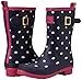 Joules Women's Molly Welly Rain Boot, Navy Apot, 8