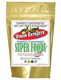 Virgin Extracts (TM) Pure Premium Freeze Dried Organic Pomegranate Powder 4:1 Concentrate Juice Extract SuperFood Pomegranate Powder (4 X Stronger) 16oz Pouch