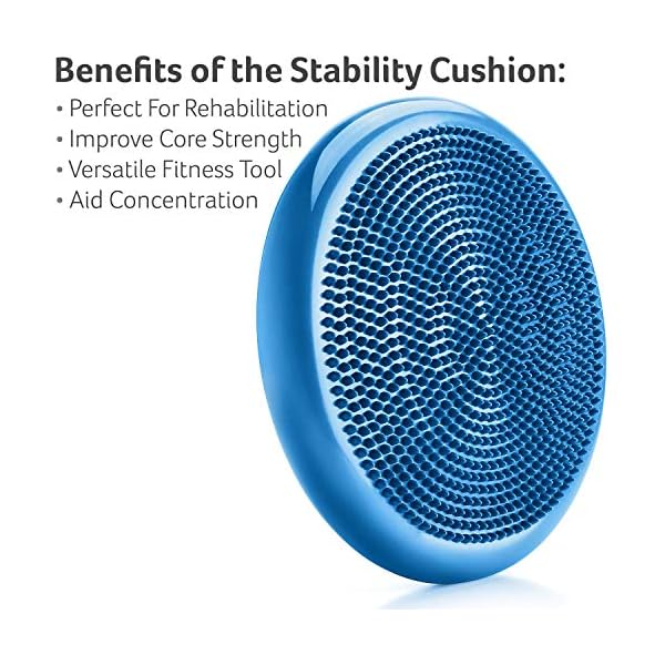 Core-Balance-Cushion-Physio-Wobble-Cushion-For-Chair-Inflatable-Stability-Trainer-Sensory-Cushion-ADHD-Rehabilitation-Kids-Adults-33cm Core Balance Wobble Cushion Physio, Air Stability Cushion, Inflatable Core Trainer, Sensory Cushion for Chair, Pump…