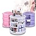 HiCollie Makeup/Cosmetic Organizer Equipped 360 Rotating /Revolving Cosmetic Storage Tabletop Big Capacity Carousel New Sturdy Stylish 2016 White