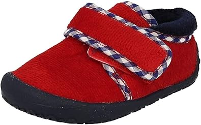 clarks red slippers