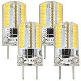 Reelco 4-Pack Shorter<1.37in G8 LED Light Bulb 3Watt Dimmable Warm white 3000K 120V Under-counter Lights Kitchen Light Microwave ovens Lights Equivalent 25W Halogen Bulb