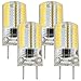 Reelco 4-Pack Shorter<1.37in G8 LED Light Bulb 3Watt Dimmable Warm white 3000K 120V Under-counter Lights Kitchen Light Microwave ovens Lights Equivalent 25W Halogen Bulb