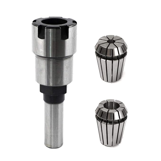 Yakamoz New Design 1/2 Inch Shank Router Collet Extension Chuck Converter Adapter, Extends The