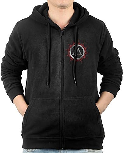 Men's Awesome Fire Linkin Park Band Logo Zip-Up Hoodie Sweatshirt