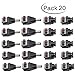 10 Pairs Press to Seize Wire DC Jack 5.5/2.1mm Barrel Connector Power Adapter ( Female + Male ), For LED Light Strip, CCTV, Camera