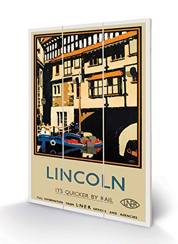 National Railway Museum MW12541P 20 x 29 cm Lincoln (The Glory Hole by Fred Taylor), MDF, Multi-Colour, 20 x 29.5 x 1.2 cm