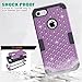 iPhone 7 Plus Case, GreenElec [Diamond Studded Bling Rhinestone] Hybrid Heavy Duty Dual Layer Armor Defender Protective Rubber Case With Fit Perfect Shock Absorbing Scratch Proof for iPhone 7 Plus