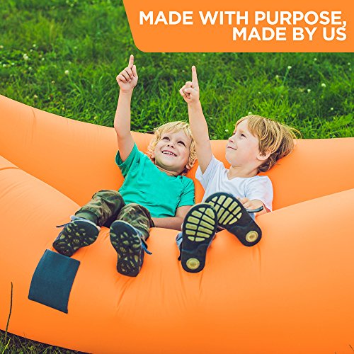 Vitchelo Inflatable Couch Giant Bean Bag Chairs Kids Adults Blow up