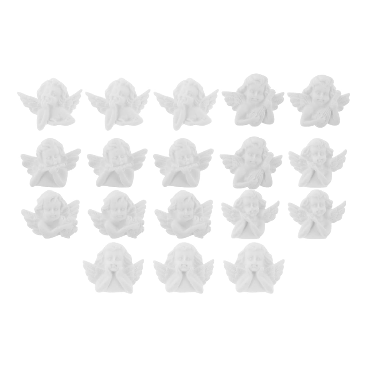 EXCEART 40pcs Mini Angel Statue and Figurines Decorative Resin Angel Wing Sculpture Table Centerpiece Decoration for DIY Craft Catholic Religious 2. 6X3. 1CM