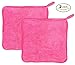 Makeup Remover Cloth (2 pack Pink) - Reusable Microfiber Facial Cleansing Towel - Wipes Face Clean