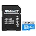 Micro SD Card 32GB, AUAMOZ Micro SDHC Class 10 UHS-I High Speed Memory Card for Phone,Tablet and PCs - with Adapter (Blue/White)