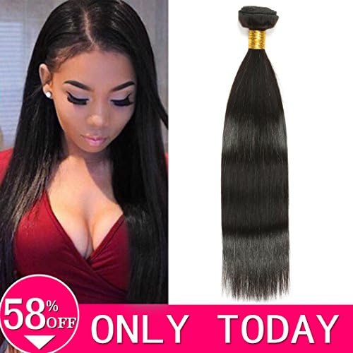 8A Brazilian Virgin Human Hair Straight 1 Bundles Remy Hair weft 100% Unprocessed Hair Weaving Extensions (8" ST)