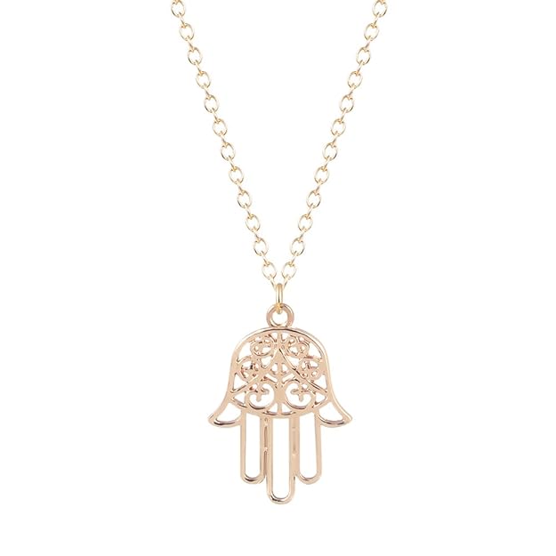 SoulSisters Lieblingsschmuck Halskette Hamsa Hand Halskette 18k vergoldet