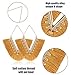 Subiceto 12 Pairs Colorful Tassel Dangle Earrings for Women Statement Bohemian Handmade Lightweight V-shaped Hanging Fringe Drop Earrings