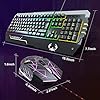RGB-Gaming-Keyboard-and-Mouse-Set-UK-Layout-Rainbow-LED-RGB-Backlit-Wired-Keyboard-for-Xbox-one-PC-Mac-PS4-Laptop Anivia Gaming Keyboard and Mouse Set Wired LED Backlight Keyboard & Mouse Combo for PS4 Xbox One PC (UK Layout) Black
