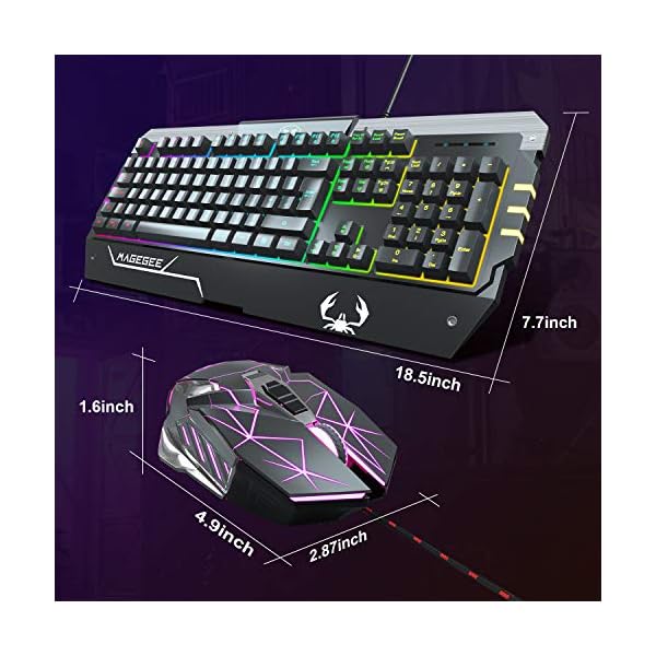 RGB-Gaming-Keyboard-and-Mouse-Set-UK-Layout-Rainbow-LED-RGB-Backlit-Wired-Keyboard-for-Xbox-one-PC-Mac-PS4-Laptop Anivia Gaming Keyboard and Mouse Set Wired LED Backlight Keyboard & Mouse Combo for PS4 Xbox One PC (UK Layout) Black
