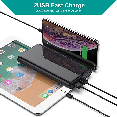 Portable Charger Power Bank 25800mAh,Ultra High Capacity External Battery Pack Dual Output Port with 4 LED Indicator Lights Portable Phone Charger for Smartphone,Android Phone,Tablets and More - Thumbnail 3