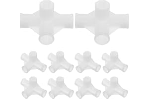 TOYANDONA 10pcs Closet Fitting Rod Connector Thickened Closet Rod Joint for Shoe Rack Wardrobe