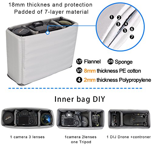 CADeN Camera Bag Case Shoulder Messenger Photography Bag with 14