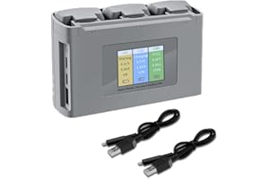 AIROKA Mini 4K/ Mini SE/Mini2 Two-Way Battery Charging Hub Drone Battery Charger Charge Three Batteries in Sequence,Compatible with DJI Mini 4K /Mini SE/Mini 2 Drone Accessories
