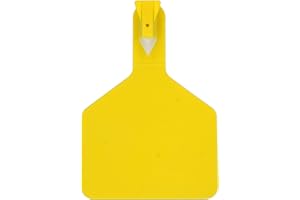 MUDUOBAN Cattle Ear Tags Z Tags One-Piece 50Pcs Balnk TPU Animal Identification Livestock Ear Tags for Cow,Goats,Dogs,Pigs,Sheep,Large Size