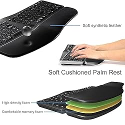 Gimibox Wireless Ergonomic Keyboard,Bluetooth and