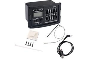 Ogdni 5 Band Acoustic Guitar Preamp EQ Equalizer Pickup Acoustic Guitar Amplifier Digital Chromatia Tuner Piezo Pickup for Acoustic Guitar Accessory