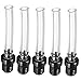 Pack of 5 Gas Fuel Tank Cap Valve Vent Breather Hose Tube For Motorcycle ATV Dirt Pit Bike (Black)