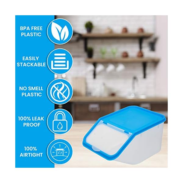 Invero-4X-Set-of-Kitchen-Dry-Food-Storage-Plastic-Tub-Containers-with-Scoop-Ideal-for-Pasta-Cereal-Rice-Pet-Food-and-More Invero® 4x Set of Kitchen Dry Food Storage Plastic Tub Containers with Scoop ideal for Pasta, Cereal, Rice, Pet Food and…