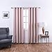 MANGATA CASA Pink Blackout Curtains 84 Inches Long for Girls Bedroom-Grommets Window Curtain 2 Panel Sets for Living Room-Room Darkening Thermal Curtains & Drapes (Pink,52x84inch)