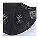 Face Mask,Veil,Reusable Carbon Activated Filters Black Cloth Face Mask