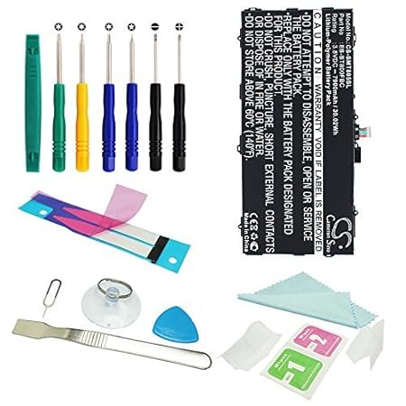 CS Tablet Akku,Li-Polymer 7900 mAh passend für Samsung Galaxy Tab S 10.5, SM-T800 WiFi, ersetzt Samsung EB-BT800FBC, EB-BT800