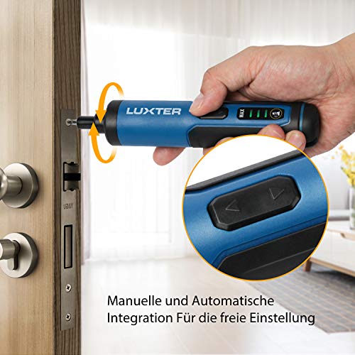 LUXTER 3,6V Akkuschrauber Set, 2,0Ah Li-Ion Akku, Mini Akkuschrauber mit 3-Gang-Drehmomenteinstellung, 26 Bits, LED… – Bild 3