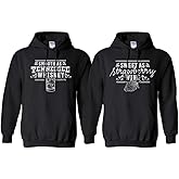 Whiskey and Wine Country Couples His & Hers Duo Matching Hoodie Sweatshirt Unisex