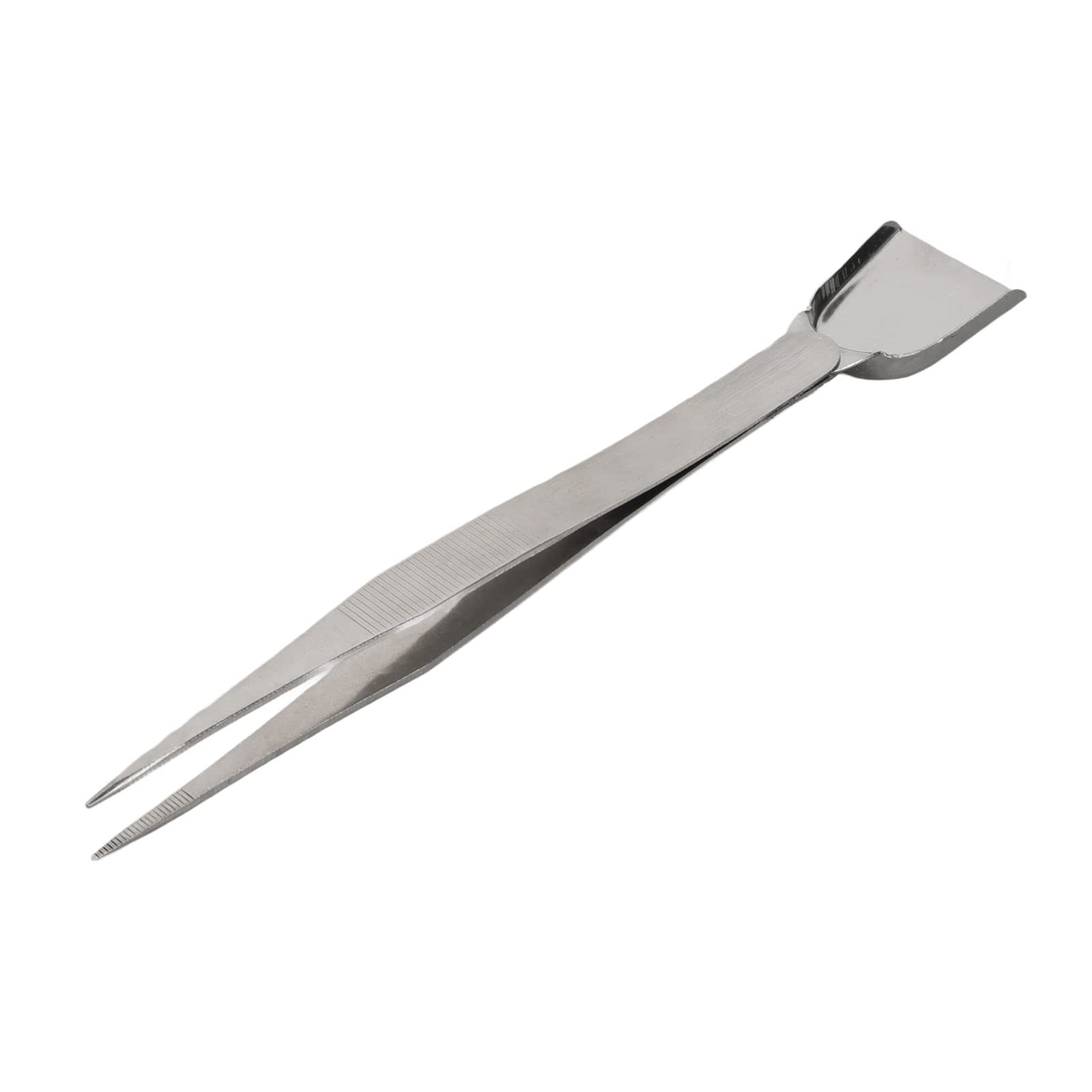 Stainless Steel Handy Tweezer with Scoop Diamond Tweezer with Scoop for Stones Bead Work Gemologist Tweezers Shovel