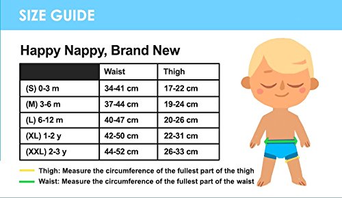 Splash About Happy Nappy Swim Diaper - Reusable, Leak Proof Neoprene Diaper For Babies & Toddlers, UPF 50+, Under The Sea Print, Size 2-3 Years