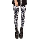 Sister Amy Girl 3D Printed Geometric Figures Ankle Elastic Tights Legging