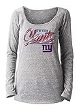 NFL New York Giants Women's Short Sleeve Jersey with Contrast Sleeves, Medium, Silver