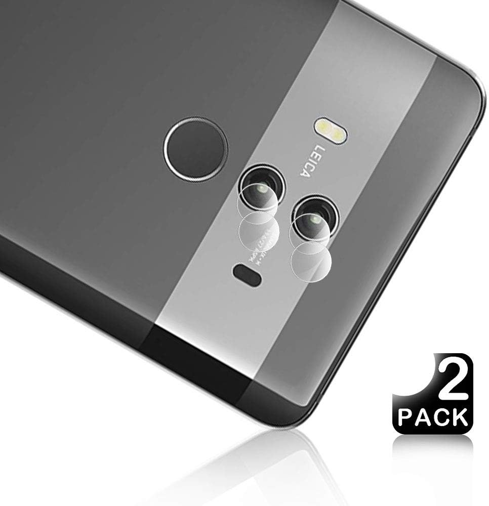 TODO [2 pack] Back Camera Lens Screen Protector for Huawei Mate 10 Pro Premium Tempered Glass 2.5D Anti-Scratch 9HD High-Definition Explosion-Proof Protective Film-Transparent