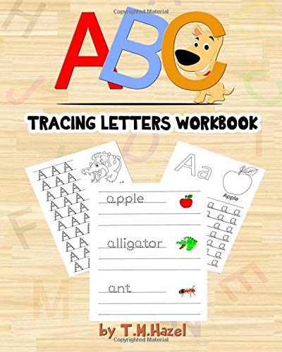 pic Abc Tracing Coloring Pages amazon com abc activity book easy