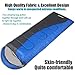 viniper Sleeping Bag, Comfort Waterproof and Lightweight Envelope Sleeping Bag with Compression Sack Perfect for 4 Season Traveling, Camping, Hiking, Outdoor Fit Kid Women Men (Blue)