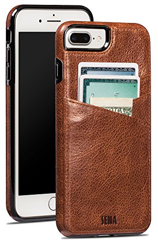 Sena Lugano Wallet Cover Case for Apple iPhone 7 Plus - Cognac