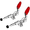 POWERTEC 2PK Mini Toggle Clamp, 100lbs Holding Capacity, 301A Quick Release Push Pull Clamp for Woodworking Jigs and Fixtures, Pocket Hole Jigs, Welding, Crosscut Sled, CNC (20323)
