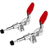 POWERTEC 2PK Toggle Clamp, 100lbs Holding Capacity, 301A Quick Release Push Pull Clamp for Woodworking Jigs and Fixtures, Pocket Hole Jigs, Welding, Crosscut Sled, CNC (20323)