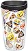 Tervis emoji - All Over Collage Tumbler with Wrap and Black Lid 16oz, Clear