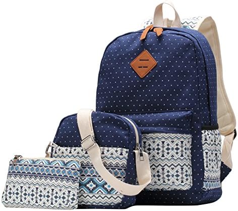 Girls Blue School College Backpacks Daypack Laptop Casual Cute Bookbags School Bags